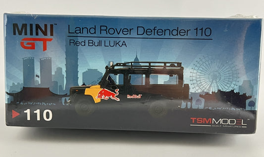 MINI GT - LAND ROVER DEFENDER 110 - RED BULL LUKA - IMPORTED