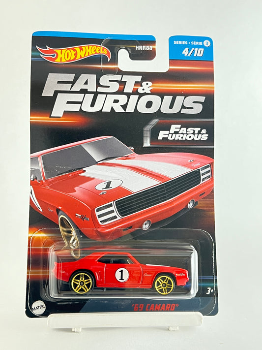 CREASED CARD - FAST AND FURIOUS - 69 CAMARO - 1B