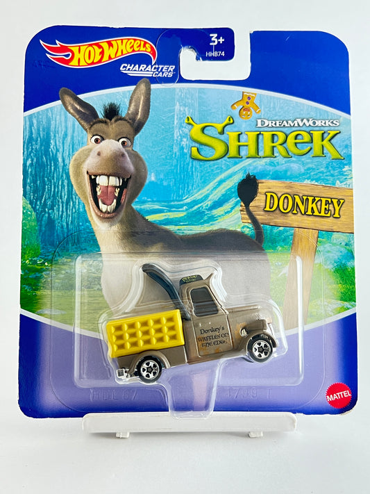 BLISTER DAMAGED - CHARACTER CARS - SHREK DONKEY - 1A