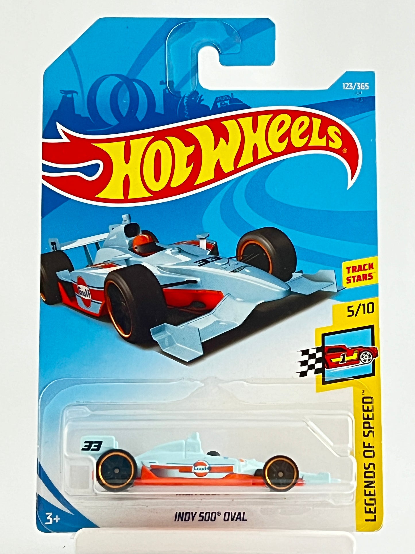 INDY 500 OVAL - GULF BLUE - IMPORTED