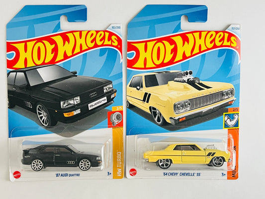 87 AUDI QUATTRO + 64 CHEVY CHEVELLE SS - 5C