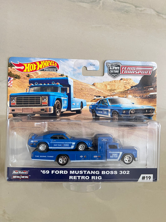 TEAM TRANSPORT - 69 FORD MUSTANG BOSS 302 RETRO RIG