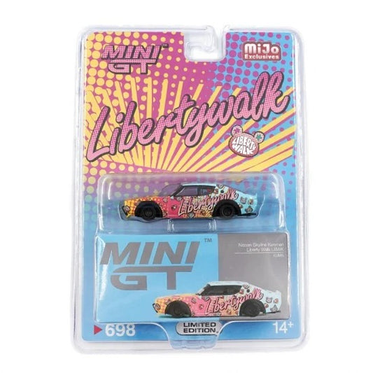 PRE-ORDER - MINI GT NISSAN SKYLINE KENMERI LIBERTY WALK LBWK KUMA - BLISTER PACKING MIJO EXCLUSIVE